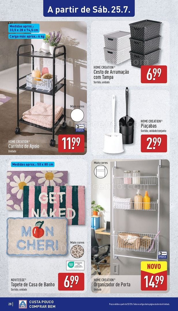 Antevisão Folheto ALDI Promoções de 20 a 26 julho